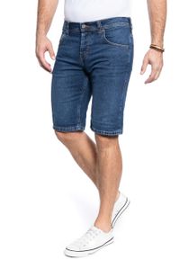 Mustang - SPODENKI MĘSKIE MUSTANG Chicago Short DENIM BLUE 1005417 5000 882. Materiał: denim