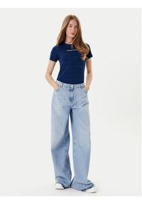 Guess Jeans T-Shirt W5GI41 KCTL1 Granatowy Slim Fit. Kolor: niebieski. Materiał: bawełna #5