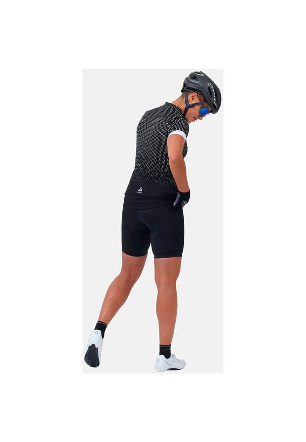Spodenki rowerowe z wkładką damskie Odlo short ESSENTIAL. Kolor: czarny