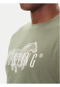 Mustang T-Shirt Austin 1016858 Zielony Regular Fit. Kolor: zielony. Materiał: bawełna #5
