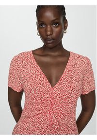 mango - Mango Sukienka letnia Poma 67037131 Czerwony Regular Fit. Kolor: czerwony. Materiał: syntetyk. Sezon: lato #6