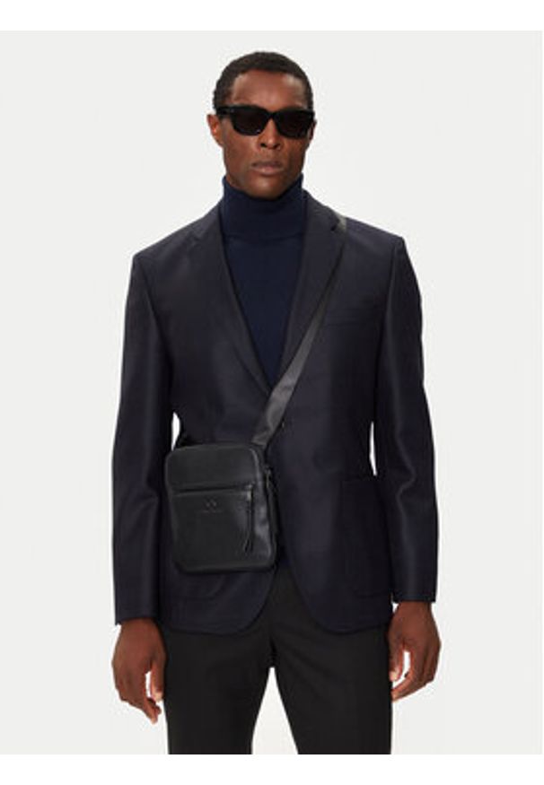 Armani Exchange Saszetka 952391 CC830 00020 Czarny. Kolor: czarny. Materiał: skóra