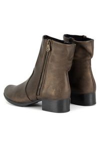 Rieker Botki 78656-90 Brązowy. Kolor: brązowy. Materiał: skóra, syntetyk #2