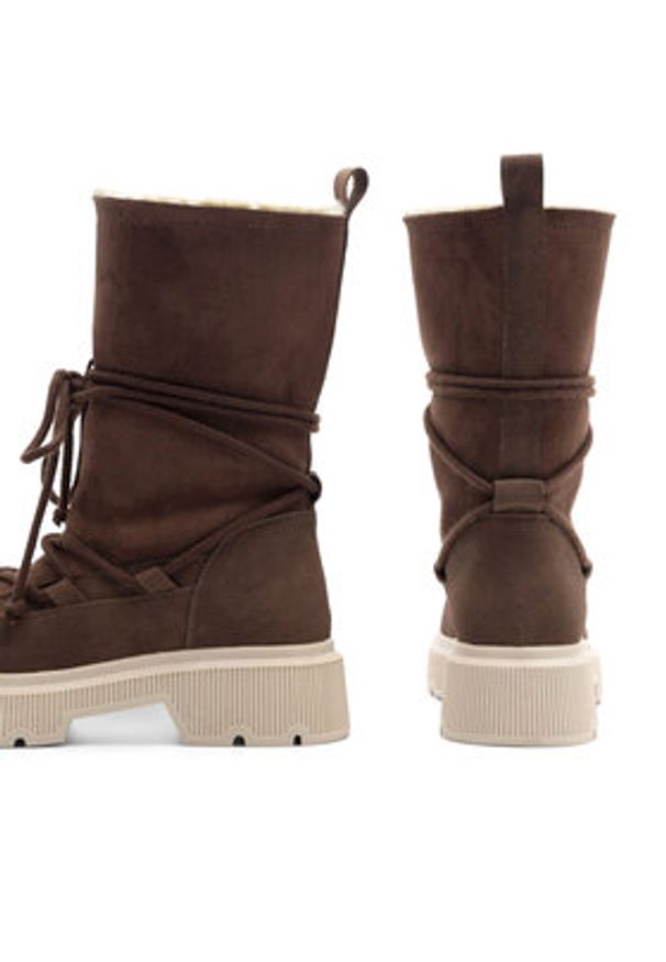 Jenny Fairy Śniegowce ROSA WS5956-03 Brązowy. Kolor: brązowy. Materiał: materiał