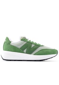 Buty unisex New Balance U370HA - zielone. Zapięcie: sznurówki. Kolor: zielony. Materiał: zamsz, skóra, guma. Szerokość cholewki: normalna. Sezon: lato #1
