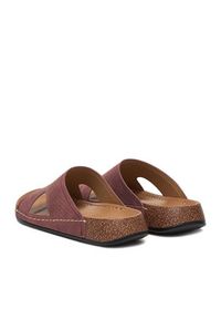 Go Soft Klapki CEO-W25701 Bordowy. Kolor: czerwony. Materiał: materiał #3