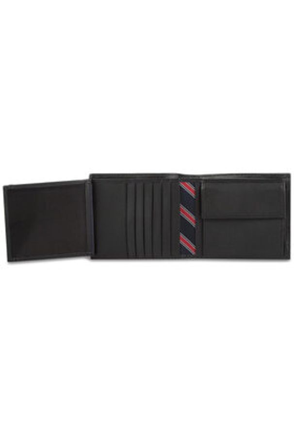 TOMMY HILFIGER - Tommy Hilfiger Portfel Eton Trifold AM0AM00657 Czarny. Kolor: czarny. Materiał: skóra