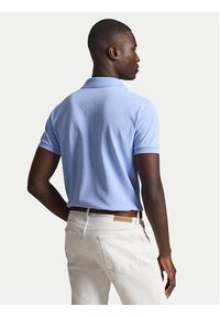 Polo Ralph Lauren Polo 710680784031 Niebieski jasny Custom Slim Fit. Typ kołnierza: polo. Kolor: niebieski. Materiał: bawełna #5