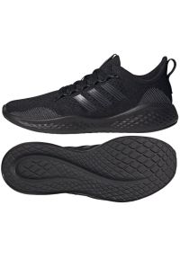 Adidas - Buty adidas Fluidflow 2.0 M FZ1985 czarne. Okazja: na co dzień. Kolor: czarny. Materiał: syntetyk, guma. Szerokość cholewki: normalna