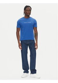 TOMMY HILFIGER - Tommy Hilfiger T-Shirt UM0UM03525 Niebieski Regular Fit. Kolor: niebieski. Materiał: bawełna #4