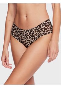 Chantelle Figi klasyczne Soft Stretch C11D40 Brązowy. Kolor: brązowy. Materiał: syntetyk