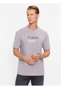 Calvin Klein T-Shirt K10K111841 Szary Regular Fit. Kolor: szary. Materiał: bawełna