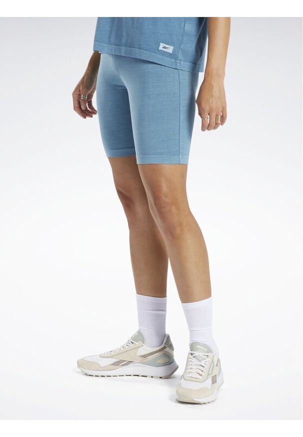 Reebok Szorty sportowe Classics Natural Dye Legging Shorts HT7858 Niebieski. Kolor: niebieski. Materiał: bawełna