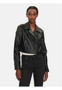 Morgan Kurtka z imitacji skóry 232-GUR Czarny Regular Fit. Kolor: czarny. Materiał: skóra #1