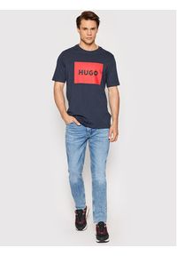 Hugo T-Shirt Dulive222 50467952 Granatowy Regular Fit. Kolor: niebieski. Materiał: bawełna #2