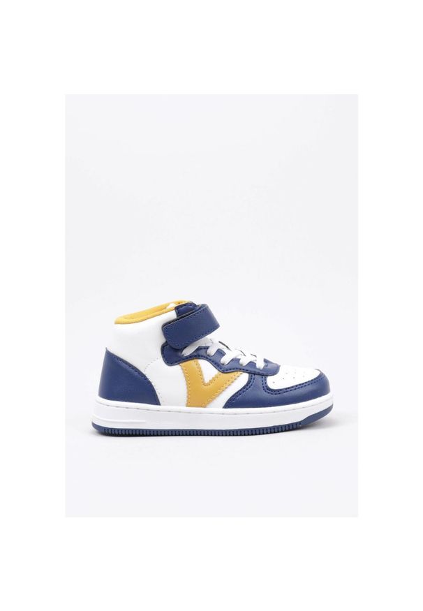 VICTORIA - Trenerzy dla dziewczynek Victoria Tiempo Three-Tone Mid. Kolor: niebieski. Sport: turystyka piesza