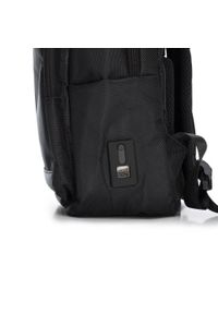 Wittchen - Męski plecak na laptopa 15,6" nowoczesny. Kolor: czarny. Materiał: nylon #6