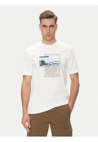 BOSS T-Shirt Te_Ontheway 50539180 Biały Regular Fit. Kolor: biały. Materiał: bawełna