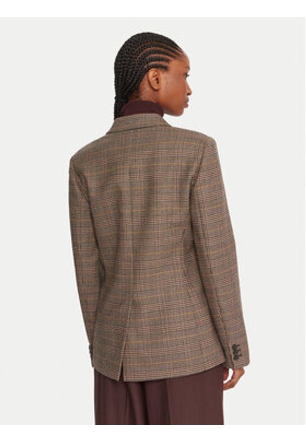 Weekend Max Mara Marynarka Giove 2525046022 Brązowy Regular Fit. Kolor: brązowy. Materiał: wełna