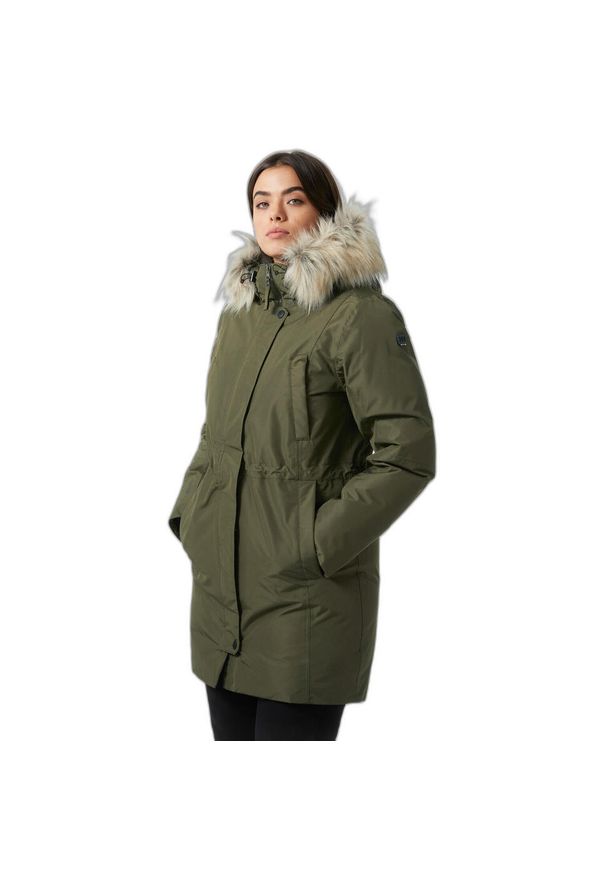 Parka damska Helly Hansen Senja. Kolor: zielony. Sezon: zima. Styl: elegancki