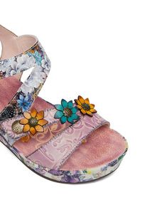 Laura Vita Sandały Facdiao 11 Fioletowy. Kolor: fioletowy. Materiał: skóra #6