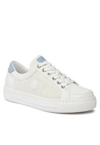 Rieker Sneakersy L8803-80 Biały. Kolor: biały #5