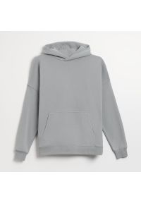 House - Szara bluza z kapturem - Jasny szary. Typ kołnierza: kaptur. Kolor: szary