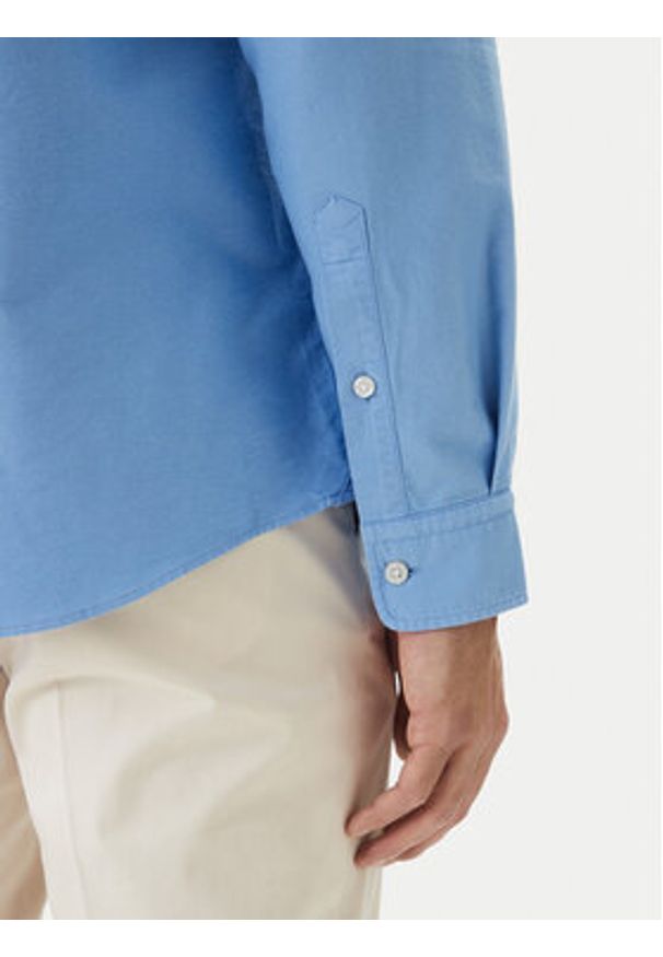 BOSS Koszula H-Roan 50555920 Błękitny Slim Fit. Kolor: niebieski. Materiał: bawełna