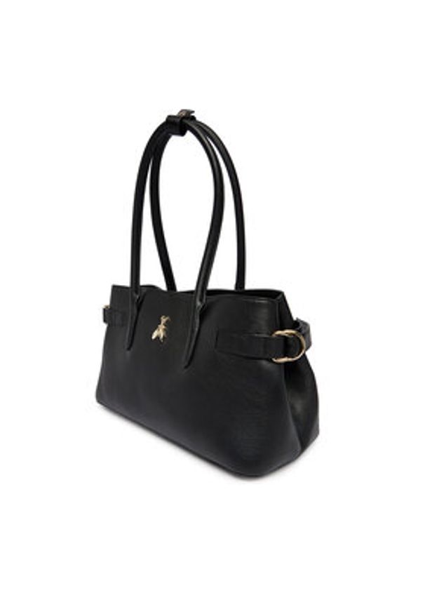 Patrizia Pepe Torebka 8B0305/L162 Czarny. Kolor: czarny. Materiał: skórzane