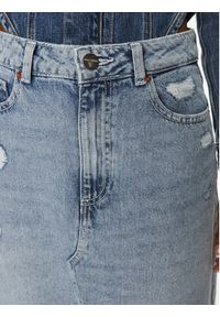 Fracomina Spódnica jeansowa FR24SG5005D419O1 Niebieski Regular Fit. Kolor: niebieski. Materiał: bawełna #4