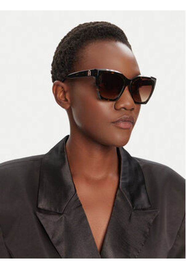Furla Okulary przeciwsłoneczne Sunglasses SFU621 WD00055-A.0116-AN000-1-060-20-CN-D Brązowy. Kolor: brązowy
