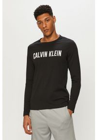 Calvin Klein Performance - Longsleeve. Okazja: na co dzień. Kolor: czarny. Materiał: bawełna, poliester, dzianina. Długość rękawa: długi rękaw. Wzór: nadruk. Styl: casual #5
