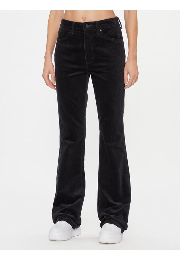 Wrangler Spodnie materiałowe Westward 112144786 Czarny Bootcut Fit. Kolor: czarny. Materiał: bawełna
