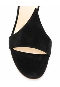 FRANCESCO RUSSO - Czarne sandały na szpilce Flame. Zapięcie: bez zapięcia. Kolor: czarny. Obcas: na szpilce