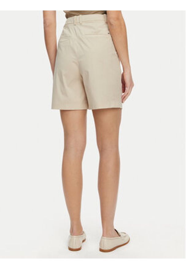 TOMMY HILFIGER - Tommy Hilfiger Bermudy WW0WW44764 Beżowy Relaxed Fit. Kolor: beżowy. Materiał: bawełna