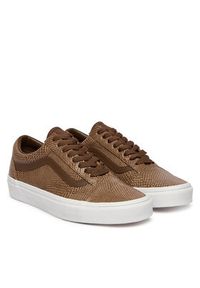 Vans Tenisówki Old Skool VN000EDYFST1 Brązowy. Kolor: brązowy. Materiał: skóra #5