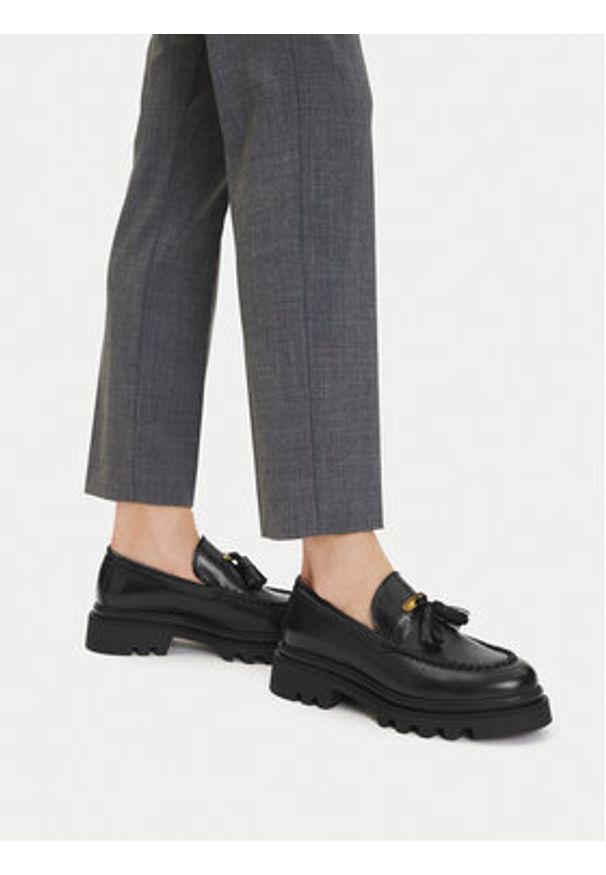 Badura Loafersy EO-AUBRE-01 Czarny. Kolor: czarny. Materiał: skóra