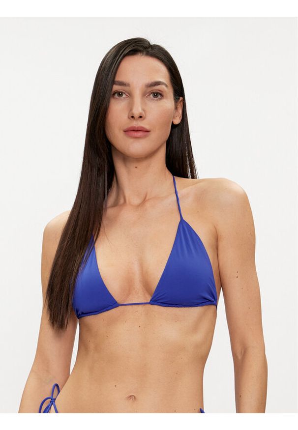 Patrizia Pepe Góra od bikini 2I0116/J101-CA01 Niebieski. Kolor: niebieski. Materiał: syntetyk