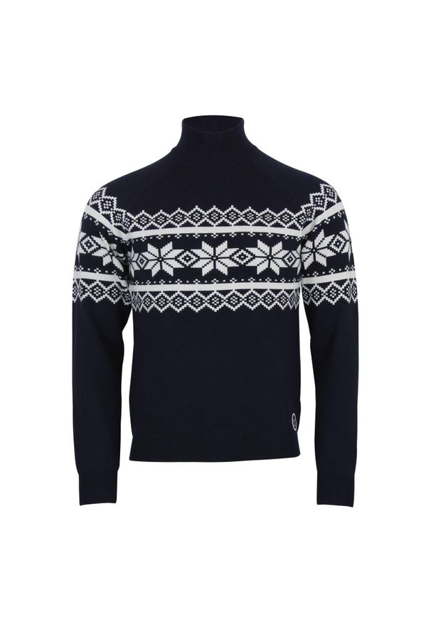 PEAK MOUNTAIN - Sweter z wysokim dekoltem Peak Mountain Clyde. Kolor: niebieski. Styl: sportowy
