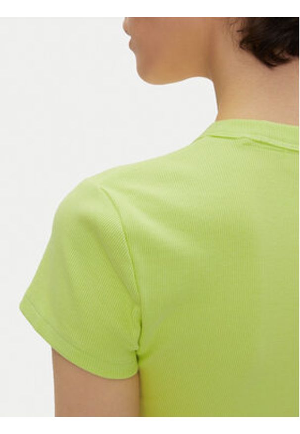 Hugo - HUGO T-Shirt Baby 50510749 Zielony Slim Fit. Kolor: zielony. Materiał: bawełna