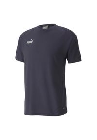 T-shirt z krótkim rękawem męski Puma TEAMFINAL CASUALS. Kolor: szary, niebieski, wielokolorowy. Materiał: wiskoza, poliester. Długość rękawa: krótki rękaw. Długość: krótkie. Sport: turystyka piesza #1