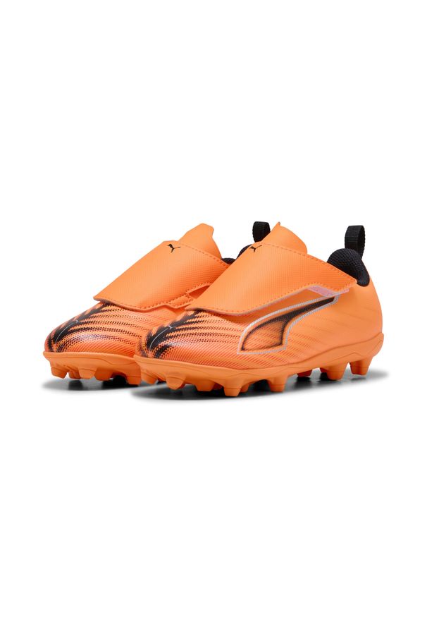Puma - Dziecięce buty piłkarskie ULTRA 6 PLAY FG/AG PUMA. Kolor: wielokolorowy, żółty, pomarańczowy, czarny, niebieski. Sport: piłka nożna