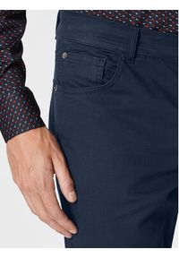 Gino Rossi Spodnie materiałowe Tesero GR22-SPMJ508 Granatowy Regular Fit. Kolor: niebieski. Materiał: materiał #5