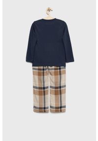 Abercrombie & Fitch piżama dziecięca kolor granatowy gładka. Kolor: niebieski. Długość: długie. Wzór: gładki #3