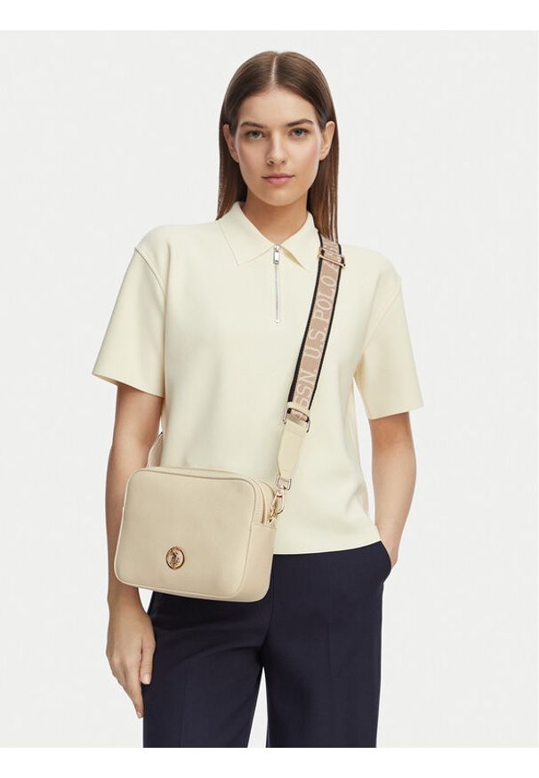 U.S. Polo Assn. Torebka BIUXT8580WVP Beżowy. Kolor: beżowy. Materiał: skórzane