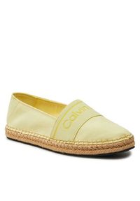 Calvin Klein Espadryle Espadrille He HW0HW01918 Żółty. Kolor: żółty. Materiał: materiał #6