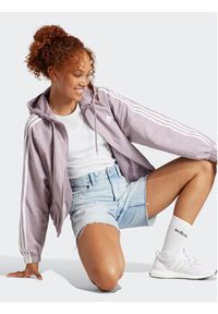 Adidas - adidas Wiatrówka Essentials 3-Stripes IS1476 Fioletowy Loose Fit. Kolor: fioletowy. Materiał: syntetyk #5