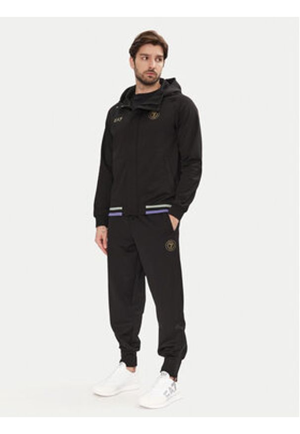 EA7 Emporio Armani Spodnie dresowe 7M000261 AF13526 UC001 Czarny Regular Fit. Kolor: czarny. Materiał: syntetyk