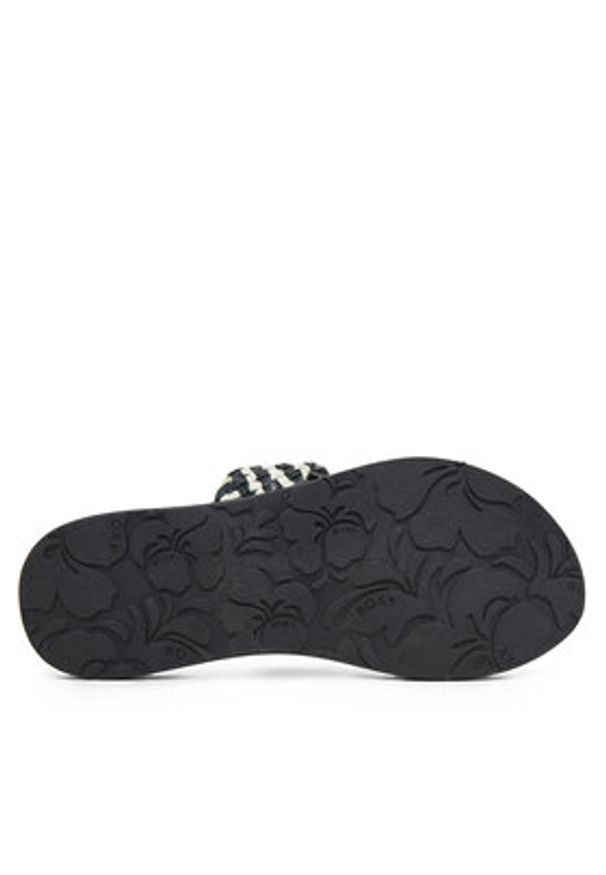 Roxy Klapki ARJL101177 Czarny. Kolor: czarny. Materiał: skóra