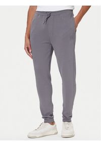 BOSS Spodnie dresowe Sestart 50509303 Szary Regular Fit. Kolor: szary. Materiał: bawełna